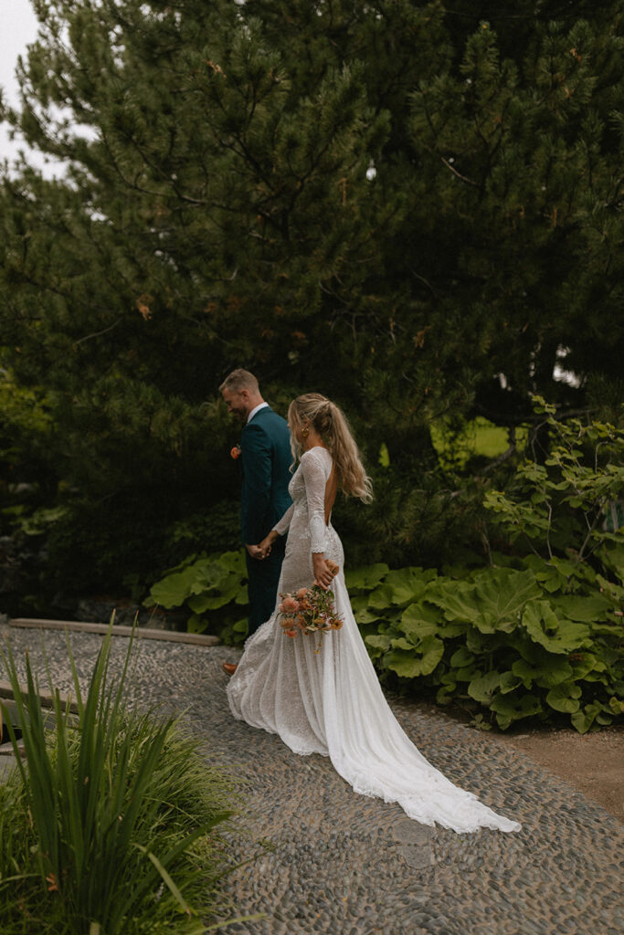 A vibrant wedding at The Denver Botanic Gardens by Gracie Wilson Photography on digital and film.