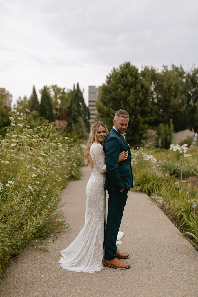 A vibrant wedding at The Denver Botanic Gardens by Gracie Wilson Photography on digital and film.