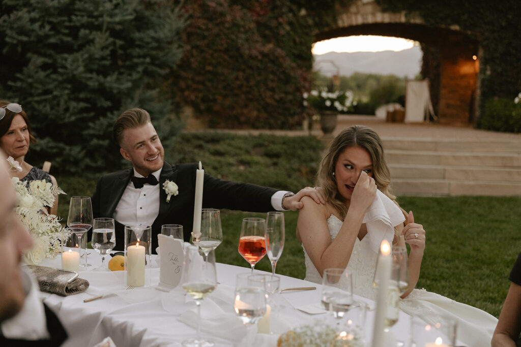 A Tuscan inspired wedding at The Burning Sky Farm in Longmont, Colorado. Captured by Gracie Wilson Photography and digital and film.